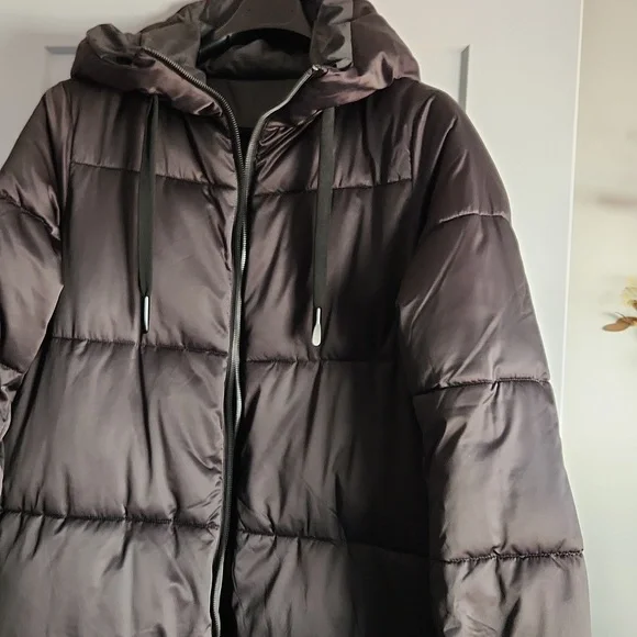Zara Reversible Hooded Puffer Jacket, Size L - Picture 12 of 13